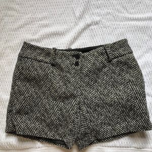 The Limited Black and White Shorts